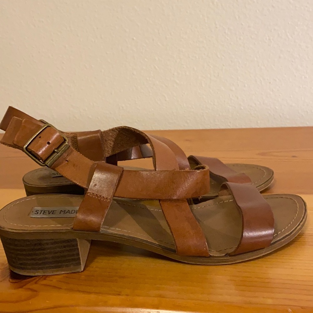 Steve Madden Brown Heeled Sandals